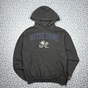 Grey Champion Notre Dame University Fighting Irish College Hoodie Mens Small